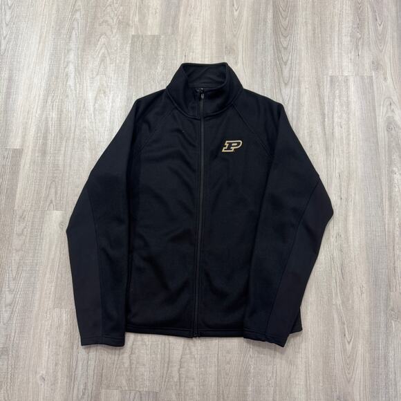 Spyder Purdue Boilermakers Full Zip Jacket Men's Extra Large XL Black NCAA - Picture 1 of 9